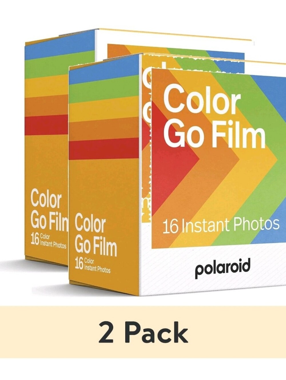(2 pack) Polaroid Go Color Film - Double Pack (16 Photos)
